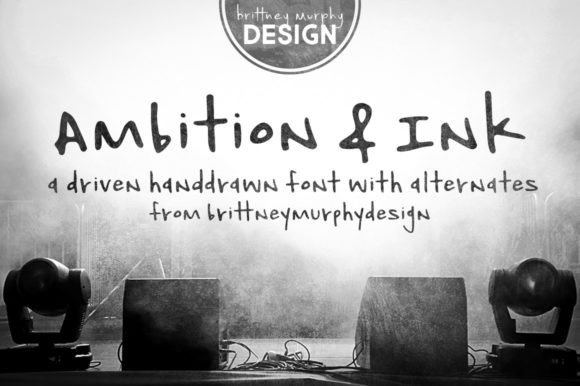 Ambition & Ink: A Driven Hand-Drawn Font for Modern Creations