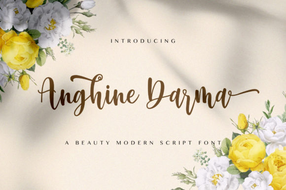 Anghine Darma: A Whimsical Font for Elegant Designs