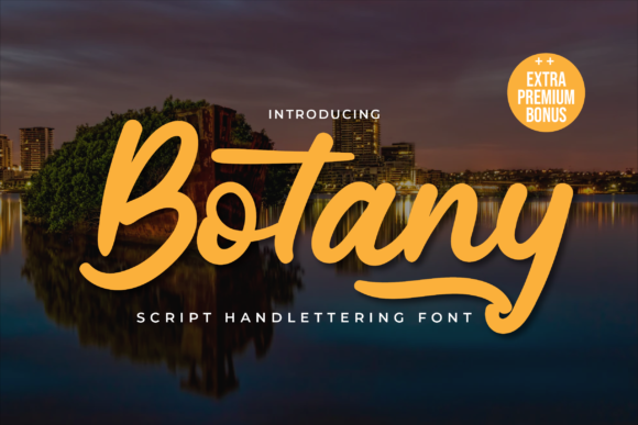 Botany: A Flowing Brush Script for Elegant Design