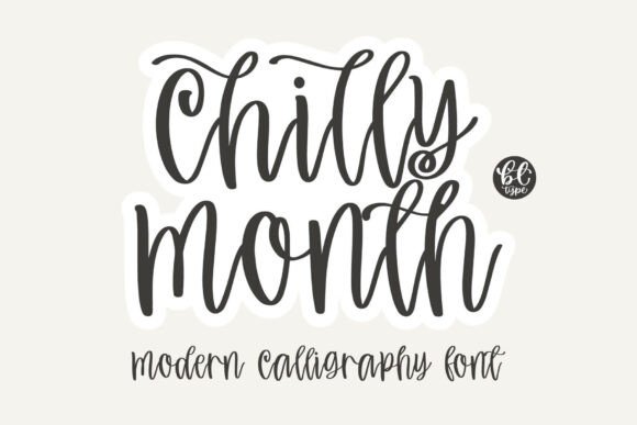Chilly Month: A Handcrafted Font for Modern Projects