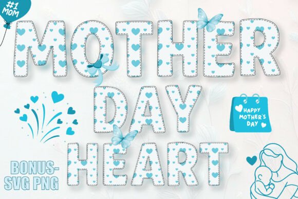 Creating Heartfelt Designs with the Mother Day Heart Font
