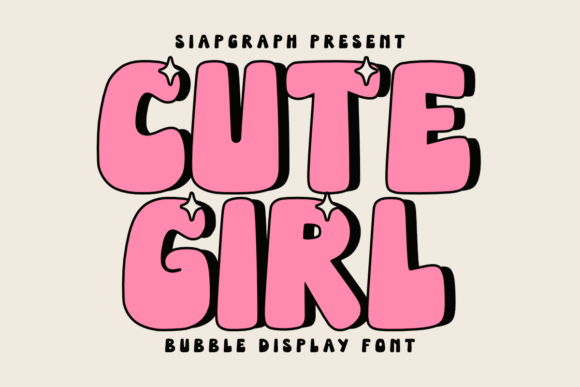 Cute Girl: The Sweet Bubble Font for Whimsical Designs