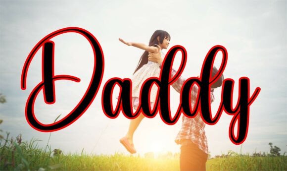 Daddy: A Bold Playful Display Font for Creative Projects