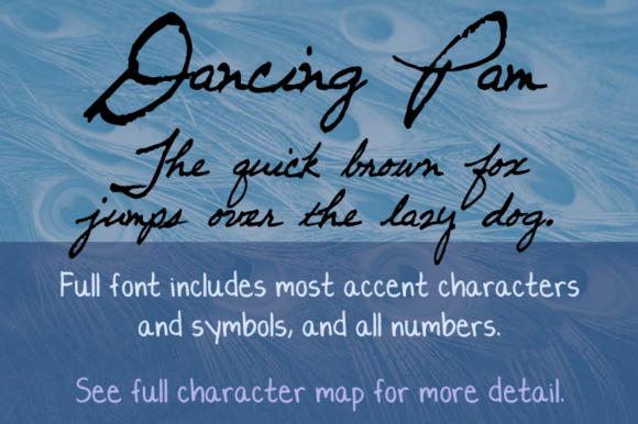 Dancing Pam: A Handcrafted Script Font for Timeless Elegance