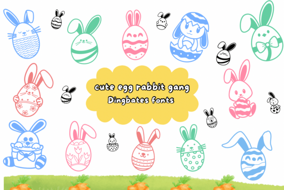 Discover the Playful Charm of Cute Egg Rabbit Gang