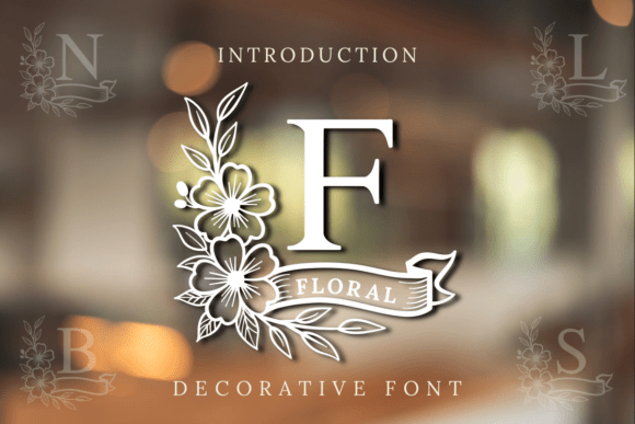 Floral Monogram: A Decorative Font for Creative Projects