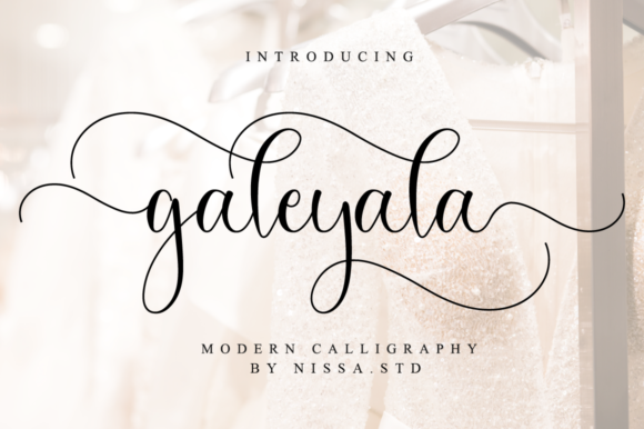 Galeyala: A Graceful Handwritten Font for Elegant Designs