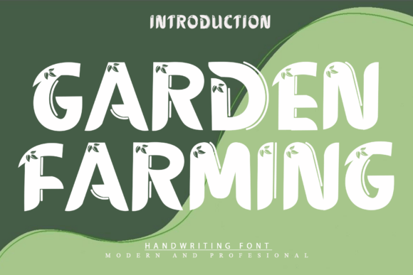 Garden Farming: A Fresh Display Font for Nature-Inspired Design