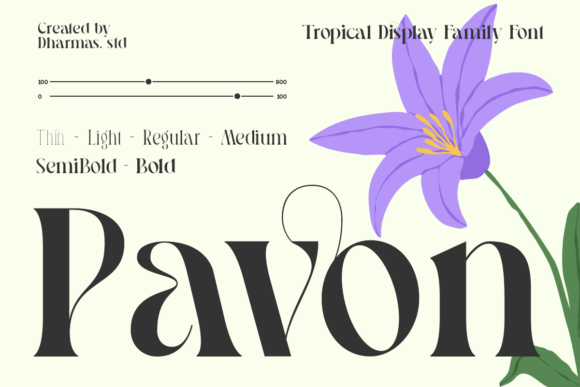 Introducing Pavon: A Modern Typeface with Art Nouveau Soul