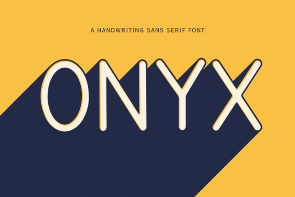 Onyx: A Bold Sans-Serif for Modern Design