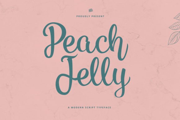 Peach Jelly: A Delicate Script Font for Elegant Designs