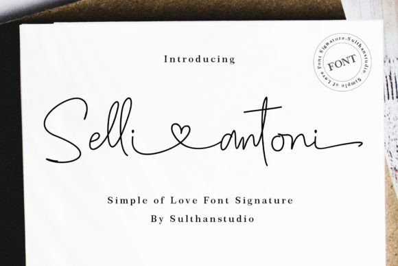 Selli Antoni: A Timeless Handwritten Font for Creative Projects