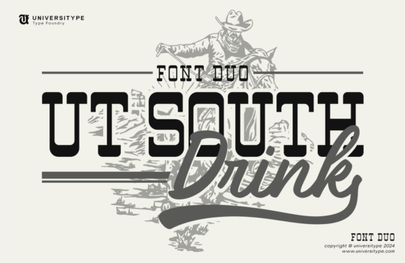 UT South Drink: A Font Duo for Elegant and Bold Design
