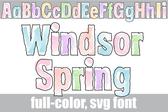 Windsor Spring: A Watercolor Typeface for Creative Designs